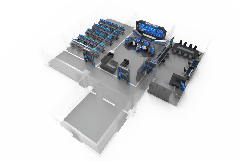 Top view - digital forensic lab