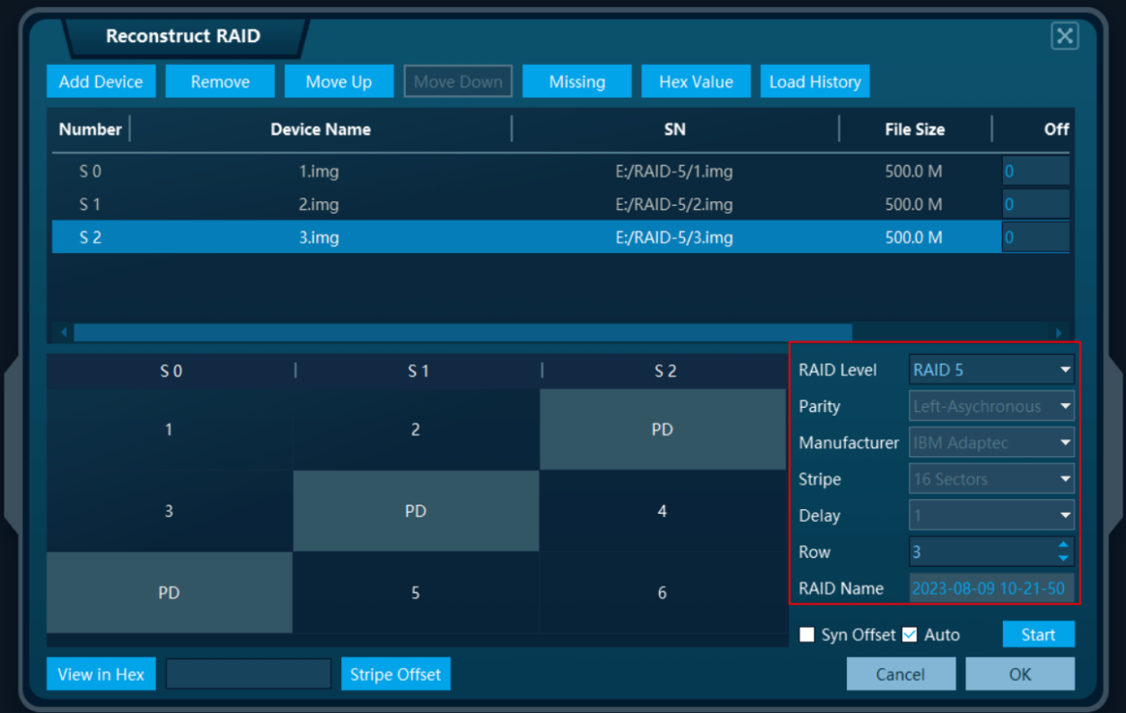 disk-array-parameters