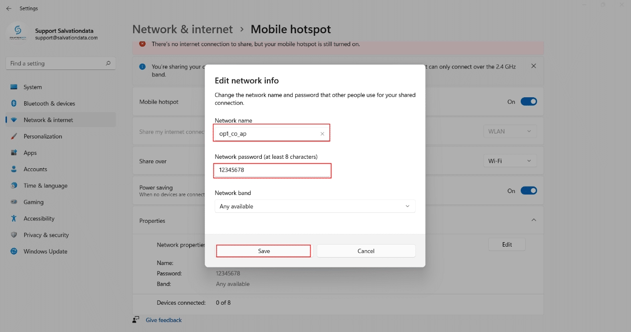 network-password