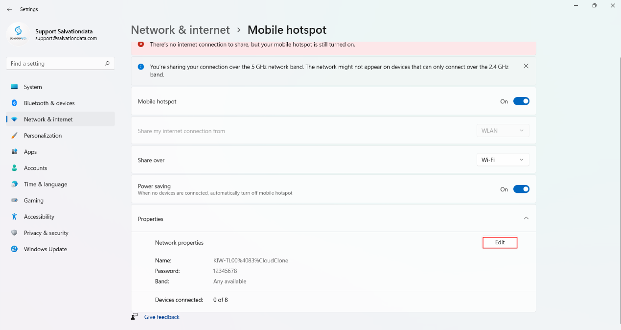 network-properties