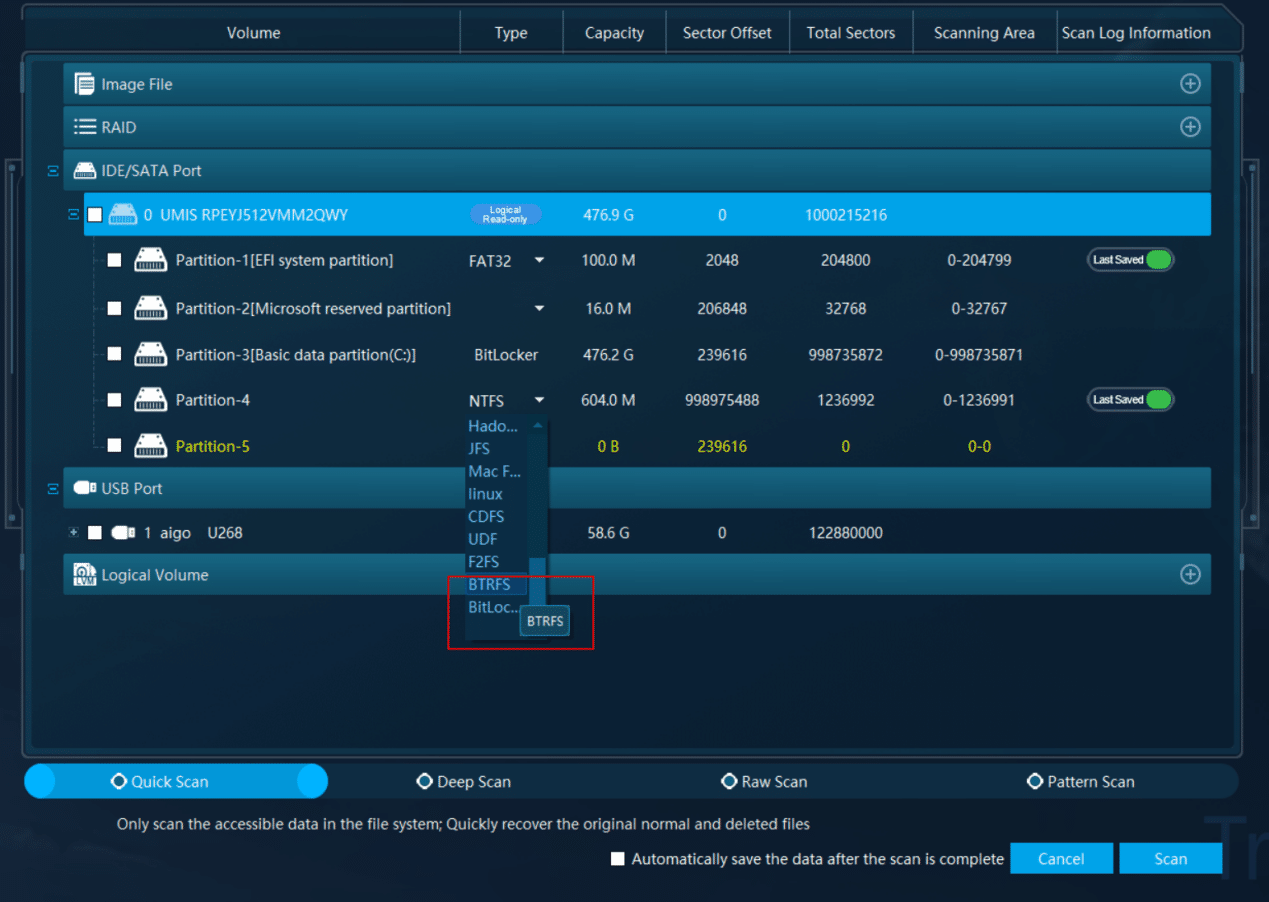 btrfs-file-system