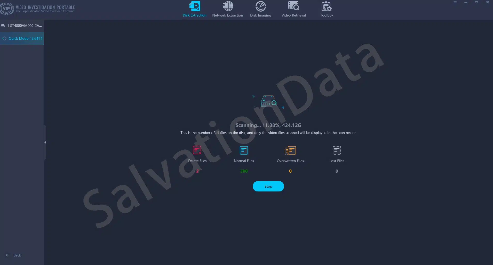 Scan the hard drive