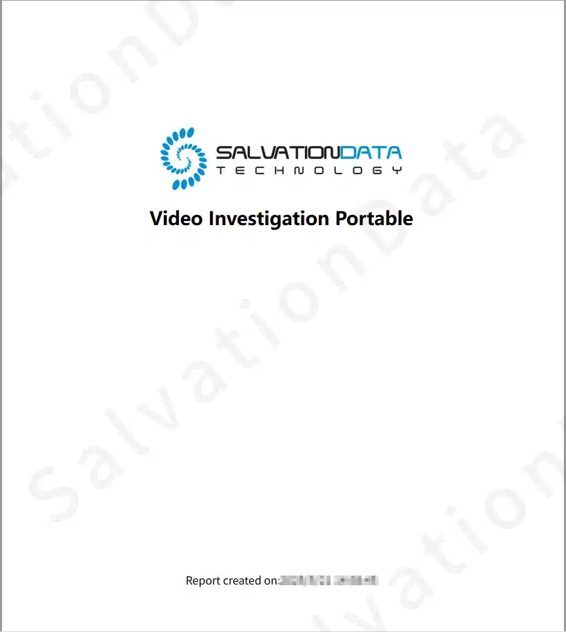 VIP2.0 Video forensics report