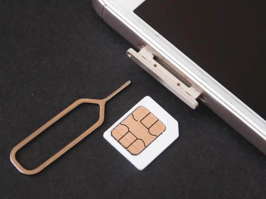SIM card and phone