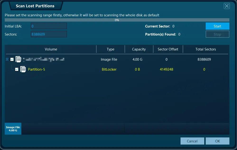 DRS operation steps - scan partitions and get results