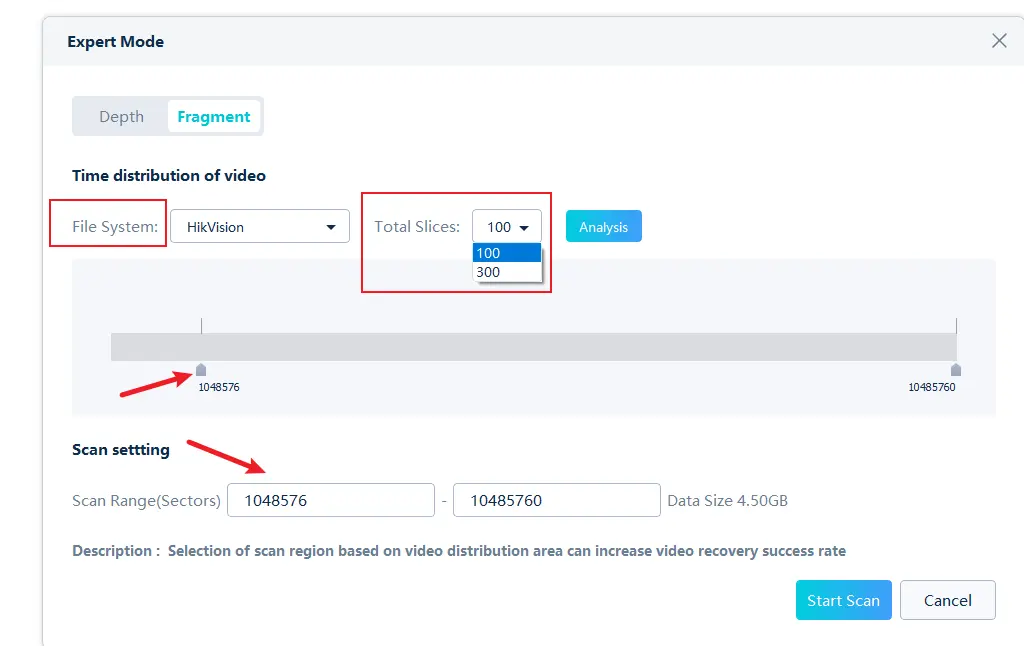 VIP3.0's expert-mode fragmentation analysis workflow